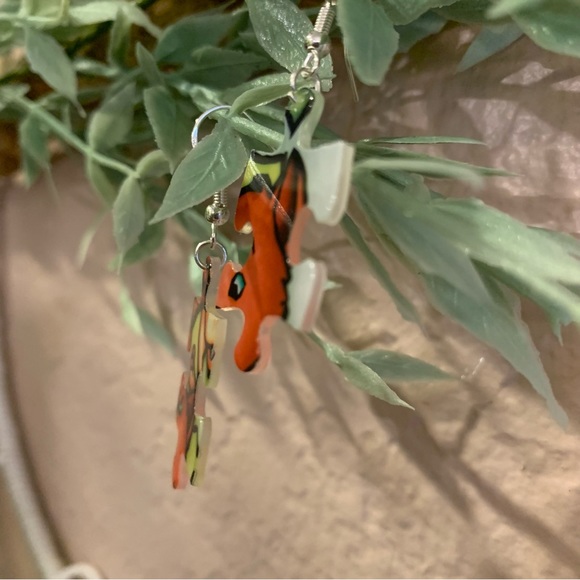 Handmade puzzle earrings - Picture 5 of 9